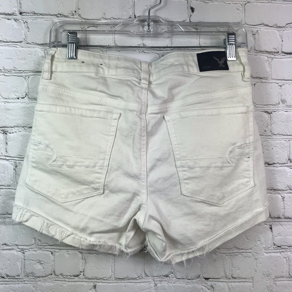 American Eagle Super Stretch Denim White Shorts - Picture 4 of 5